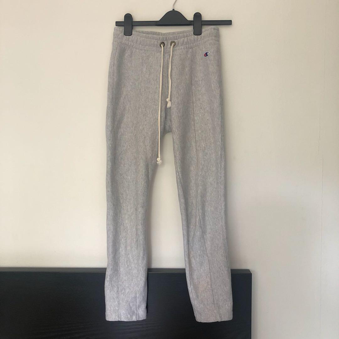 champion reverse weave straight hem pants