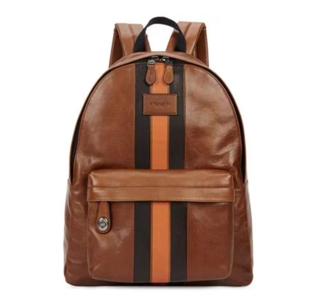 Coach varsity stripe discount backpack