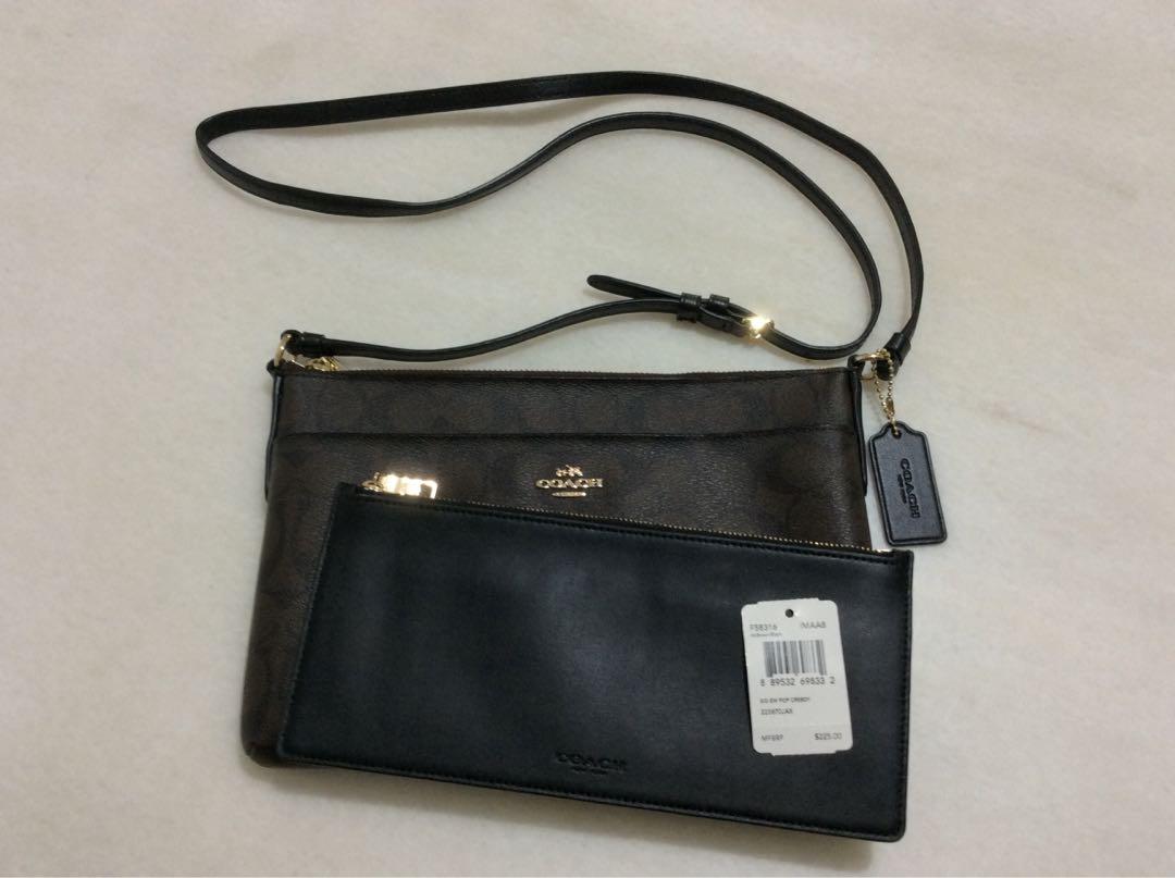 Coach east west crossbody with pop hotsell up pouch