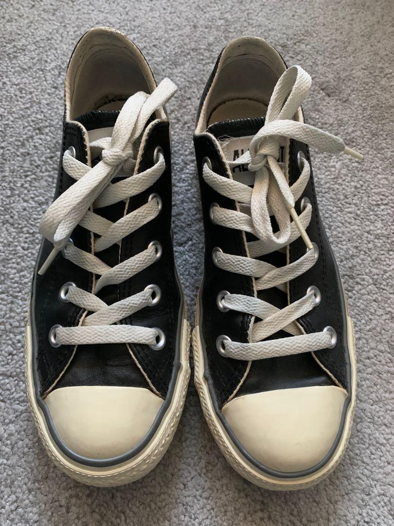 white leather converse womens size 6