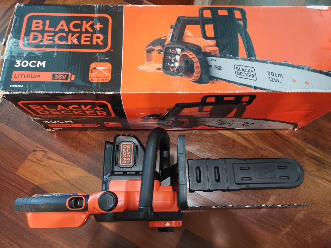 Cordless Chainsaw 30 cm Black Decker Furniture Home Living