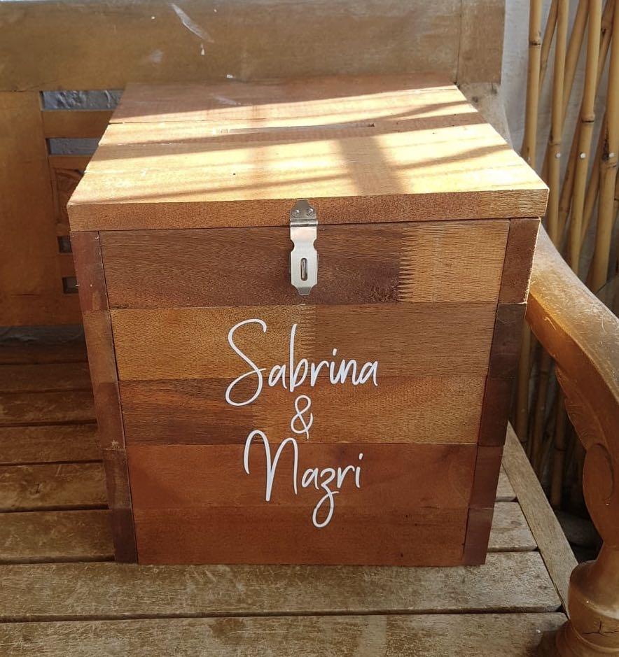 Customise Wooden Money Box Square Design Craft Handmade Craft On Carousell