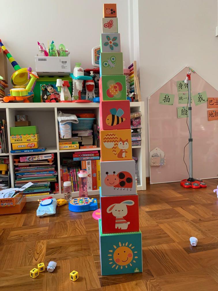 ELC stacking and nesting cubes toy, Hobbies & Toys, Toys & Games on