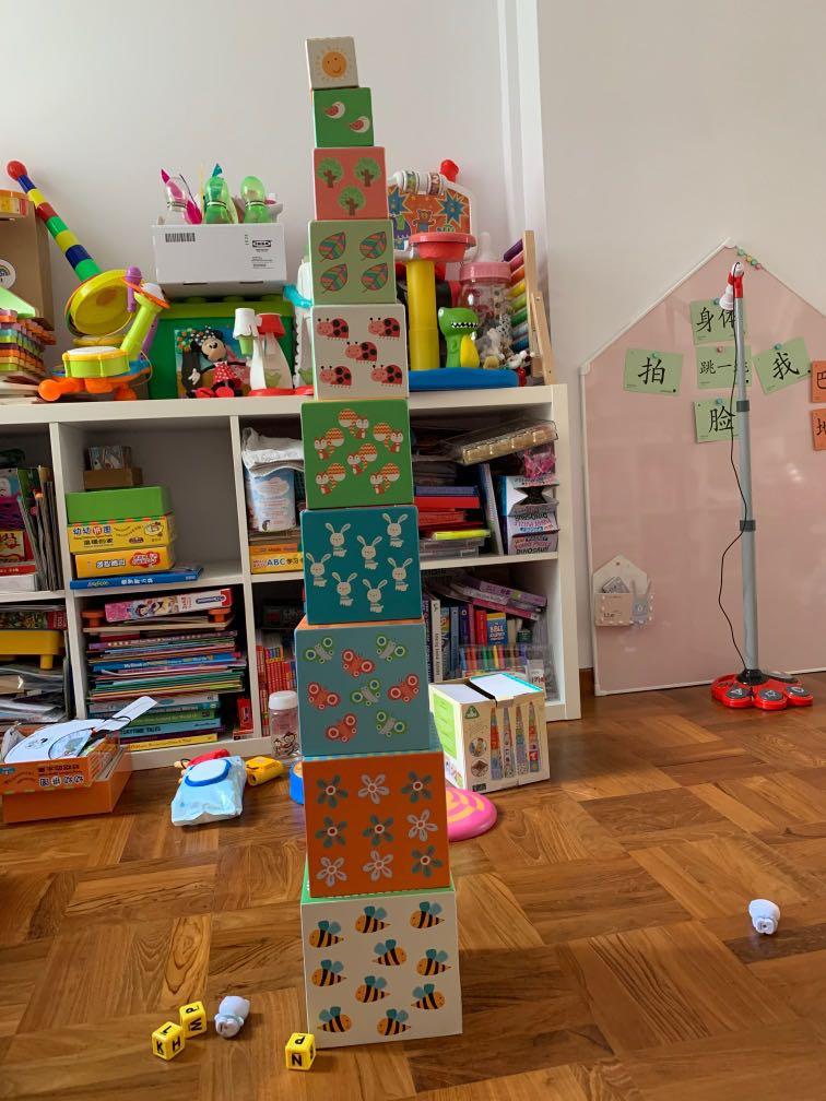 ELC stacking and nesting cubes toy, Hobbies & Toys, Toys & Games on