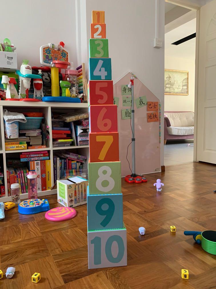 ELC stacking and nesting cubes toy, Hobbies & Toys, Toys & Games on