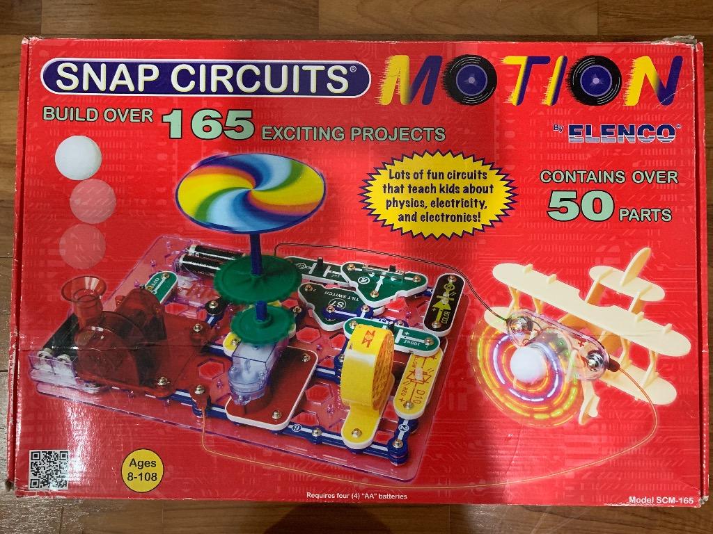 snap circuits motion electronics exploration kit