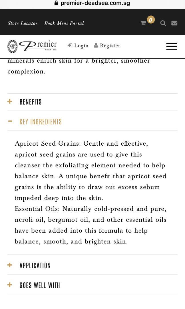 *Free Moisturisers*Dead Sea Premier Facial Exfoliating Gel, Beauty & Personal Care, Face, Face