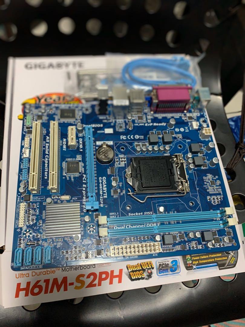 Gigabyte H61MS2PH Motherboard, Computers & Tech, Parts & Accessories