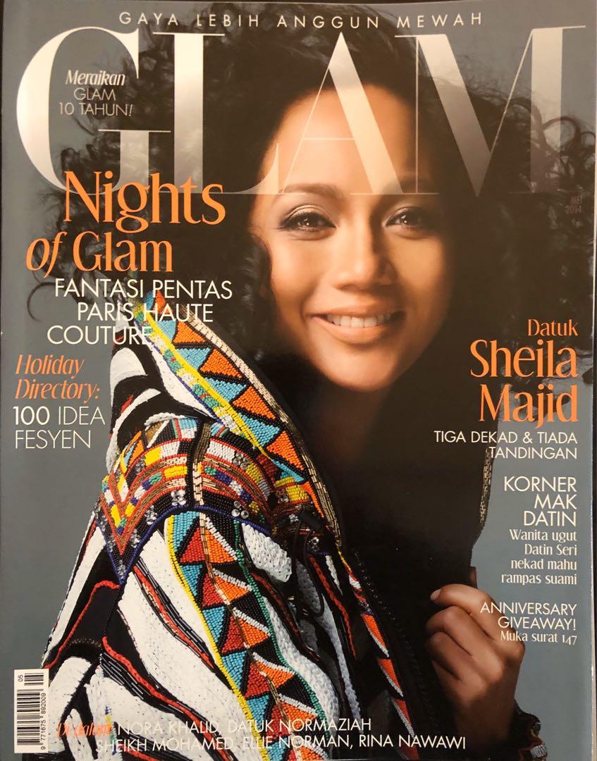 Glam Magazine 2014 Cover Sheila Majid Books Stationery Magazines Others On Carousell