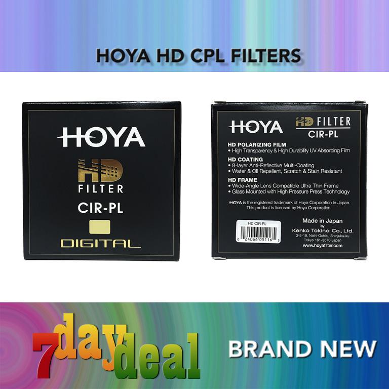 Hoya Uv Cpl Protector Pro Nd1000 Variable Nd Filter Pro1 Hd Hmc Circular Polarizer Photography Lens Kits On Carousell