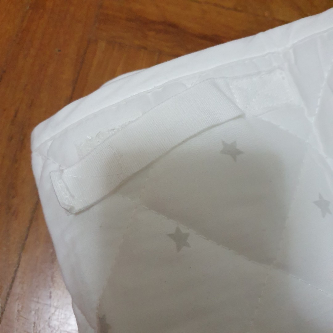 Ikea HIMMELSK baby cot bumper pad in white and grey Babies Kids Baby Nursery Kids Furniture Cots Cribs on Carousell