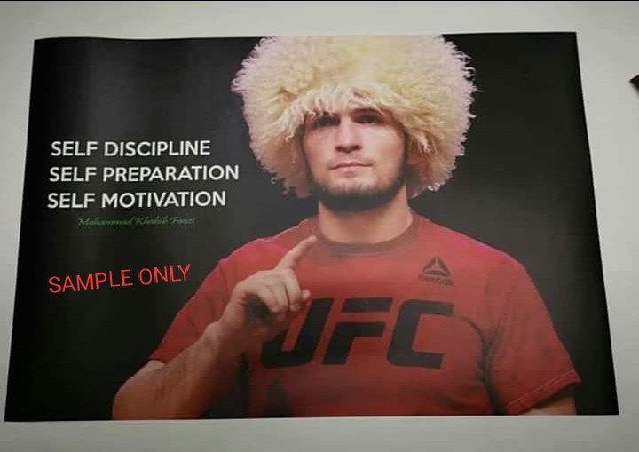 Khabib Nurmagomedov Ufc Player Quotes Poster Inspires Poster Wall Art Decor Sports Other On Carousell