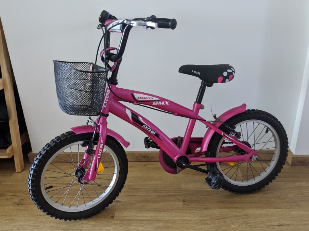 pink bmx bike