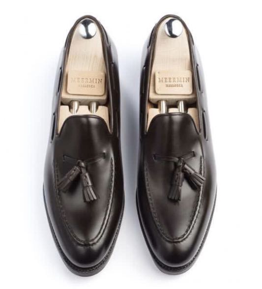 Meermin Dark Brown Calf Tassel Loafers, Men's Fashion, Footwear, Dress