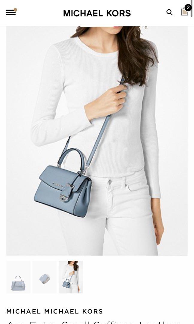 Michael Kors Ava Extra Small (Light Blue), Women's Fashion, Bags & Wallets,  Cross-body Bags on Carousell