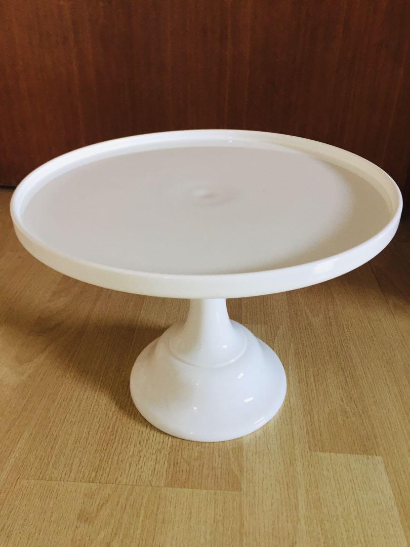 Mosser Glass 12” Cake Stand with FREE glass dome cover, Furniture