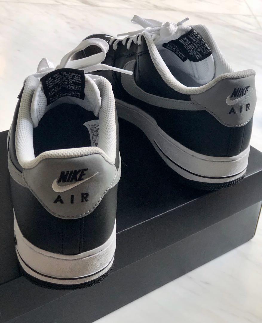 Nike Air Force 1 Low LV8 Swoosh Pack Black Grey Men s Fashion