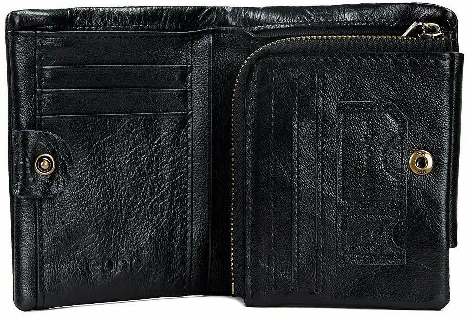 Eono Men's Card Wallet, Slim Bifold Wallet, 4 Credit Card Slot, RFID  Card Wallet, Women Wallet Leather