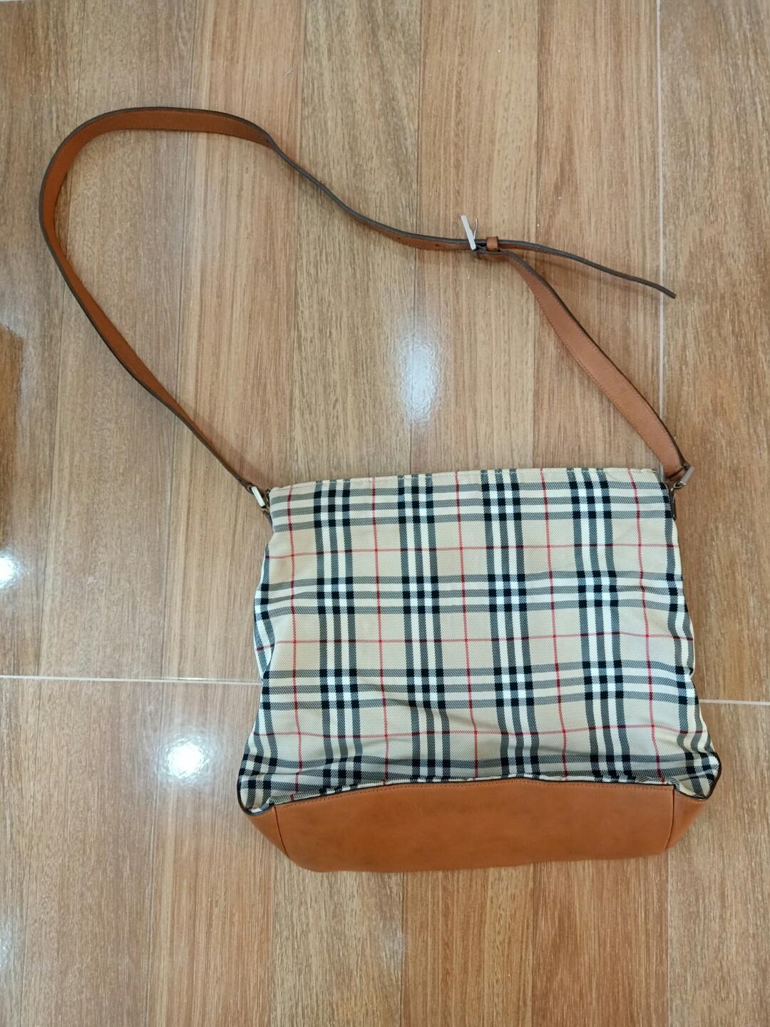 checkered sling bag
