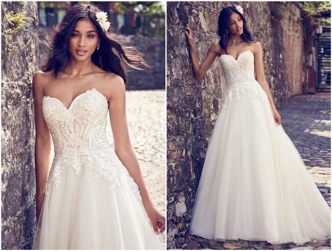 White fishtail discount wedding dress