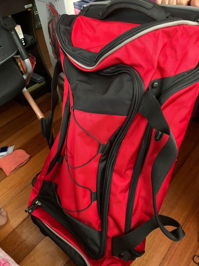 Samsonite 2 Wheeled Rolling Duffel Bag, Red, Carry On Vintage | eBay