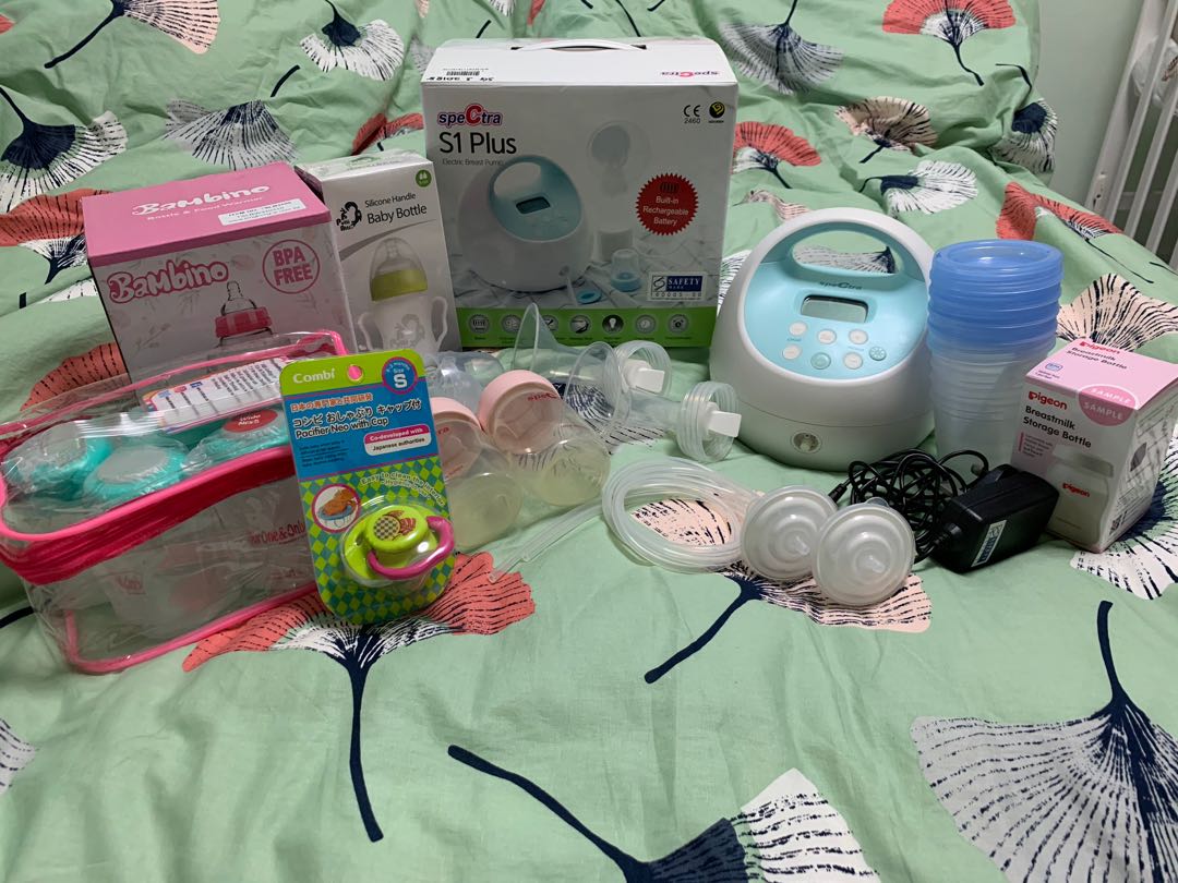 Spectra S1 Plus & Breast Milk Storage Bottles, Babies & Kids, Nursing