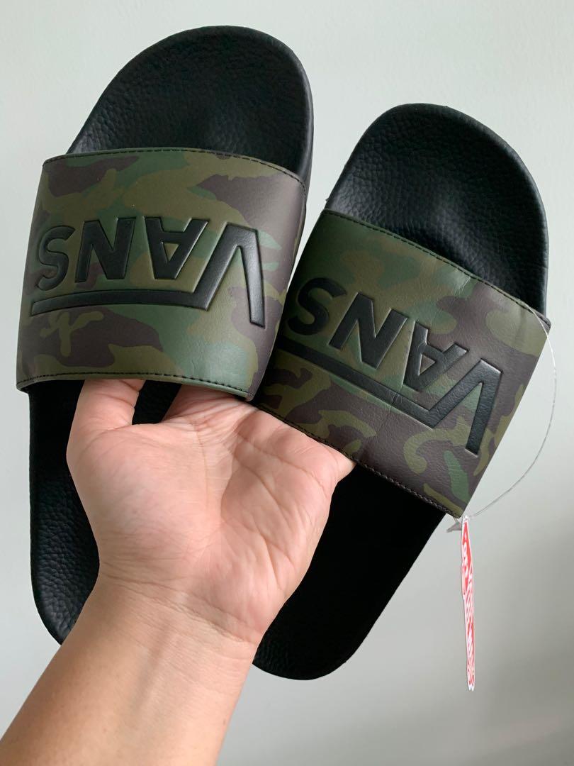 Camo vans slides hotsell