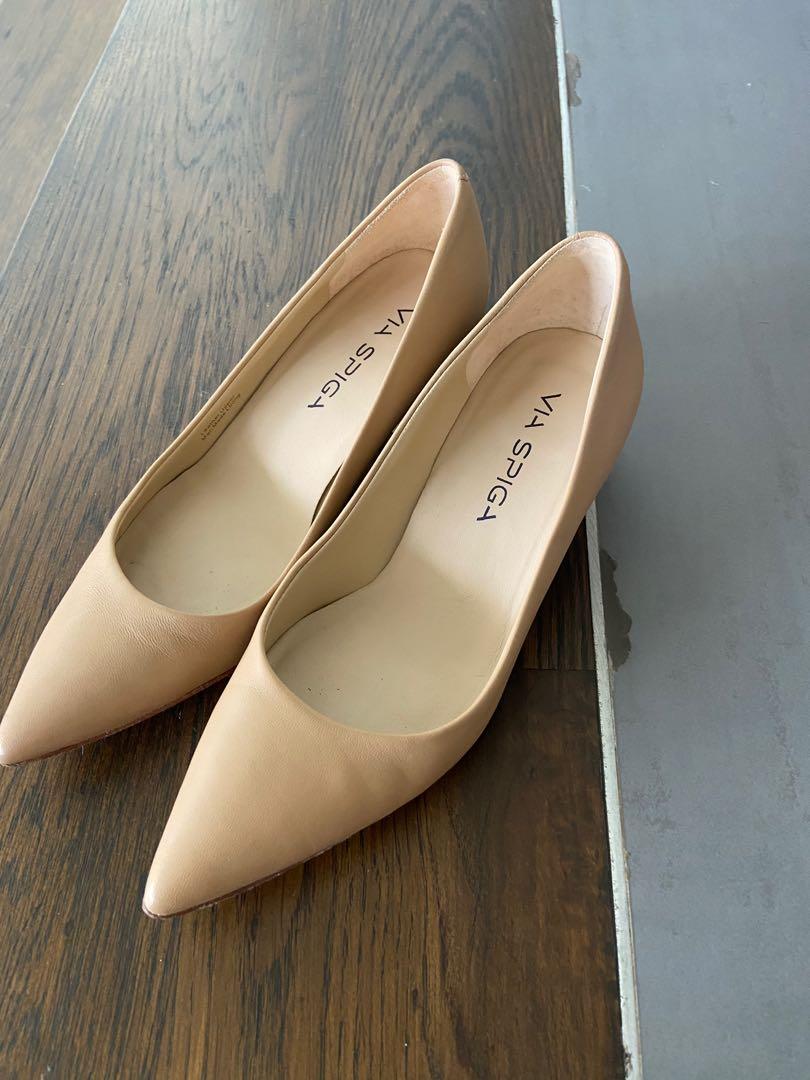 Via spiga nude sale heels