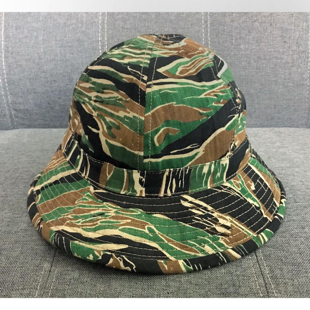 VIETNAM MILITARY CAMO TIGER STRIPE HAT BUCKET ARMY CAP STYLE MADE IN ...