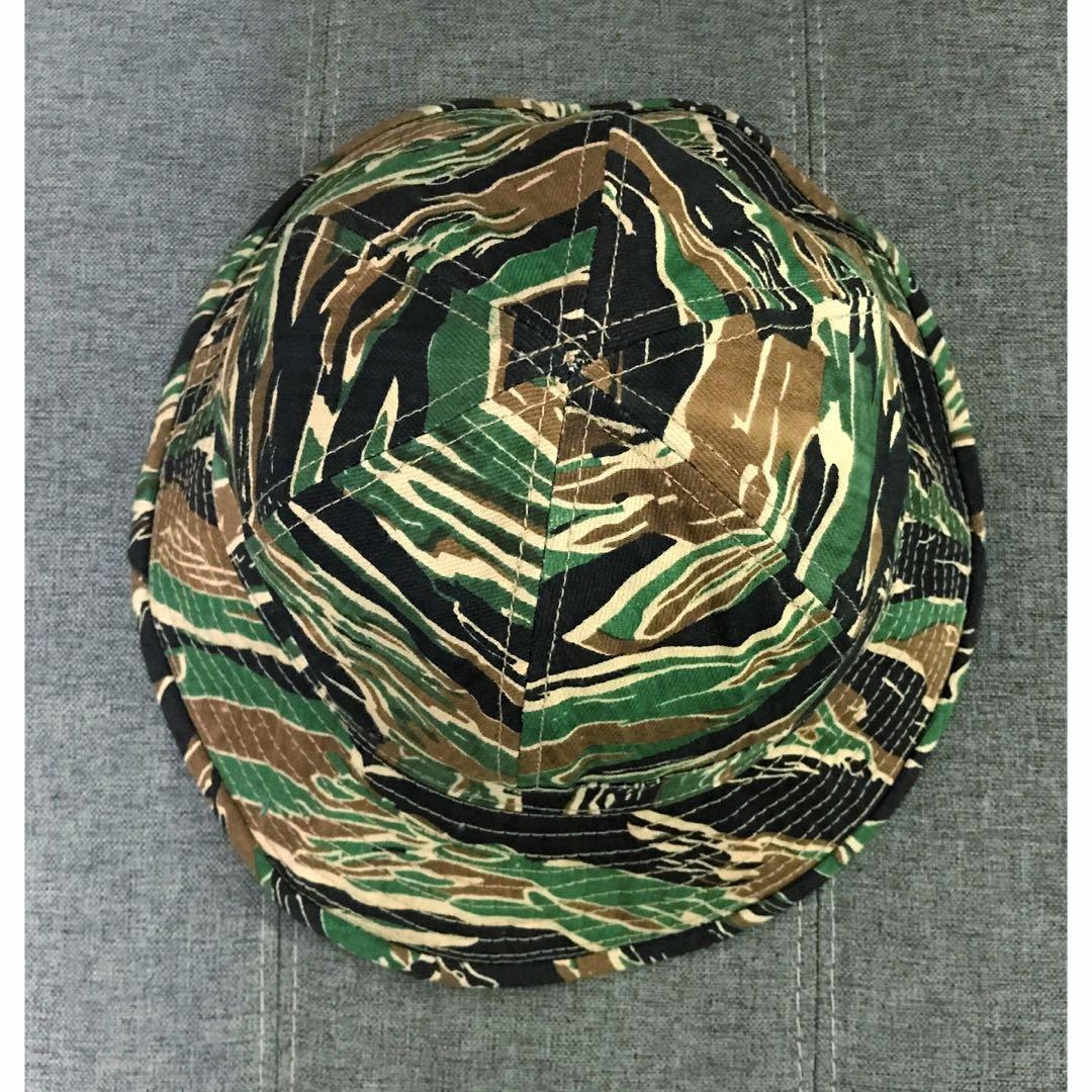 VIETNAM MILITARY CAMO TIGER STRIPE HAT BUCKET ARMY CAP MADE IN USA VERY RARE, Men's Fashion