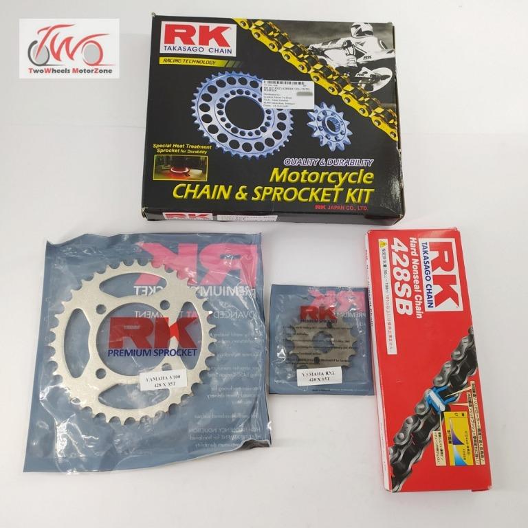 yamaha rxz chain sprocket