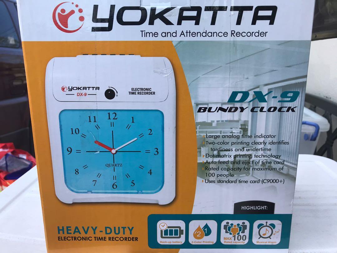 YOKATTA DX9 Bundy Clock, Furniture & Home Living, Office Furniture & Fixtures on Carousell