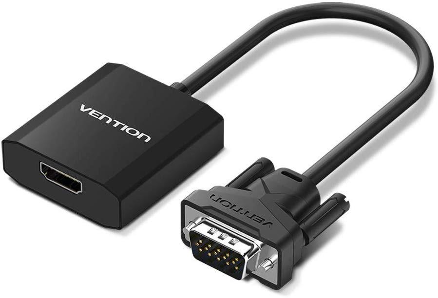 0191d Vention Vga To Hdmi Converter Adapter Cable 1080p Analog To Digital Video Audio Converter For Pc Laptop To Hdtv Projector Alloy Electronics Others On Carousell