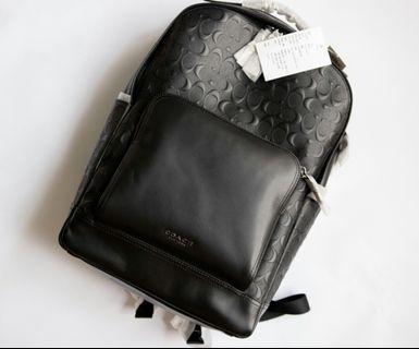 Coach leather backpack