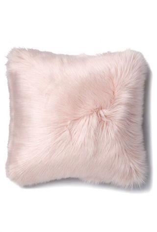 Alpine Fur Dusty Pink Cushion