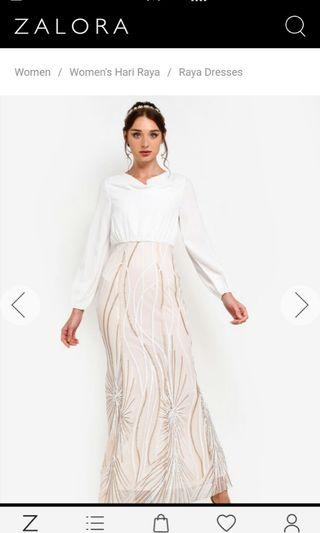 Zalia Placement Sequin Dress