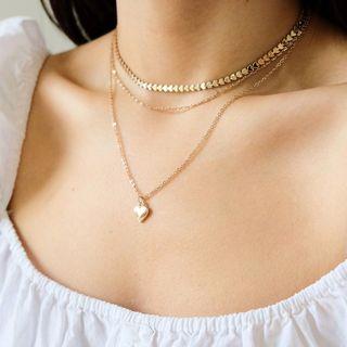 valentine’s necklaces gold choker