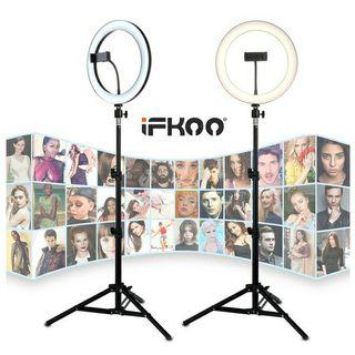 Fill-in Lighting Studio LED Ring Light Selfie 26cm with Stand and Phone Holder