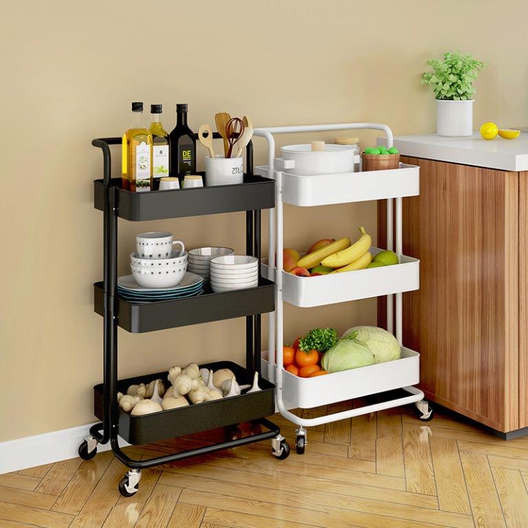 3 Layer Home Storage Trolley Cart Kitchen Trolley Cart Office Storage Home Appliances Kitchenware On Carousell