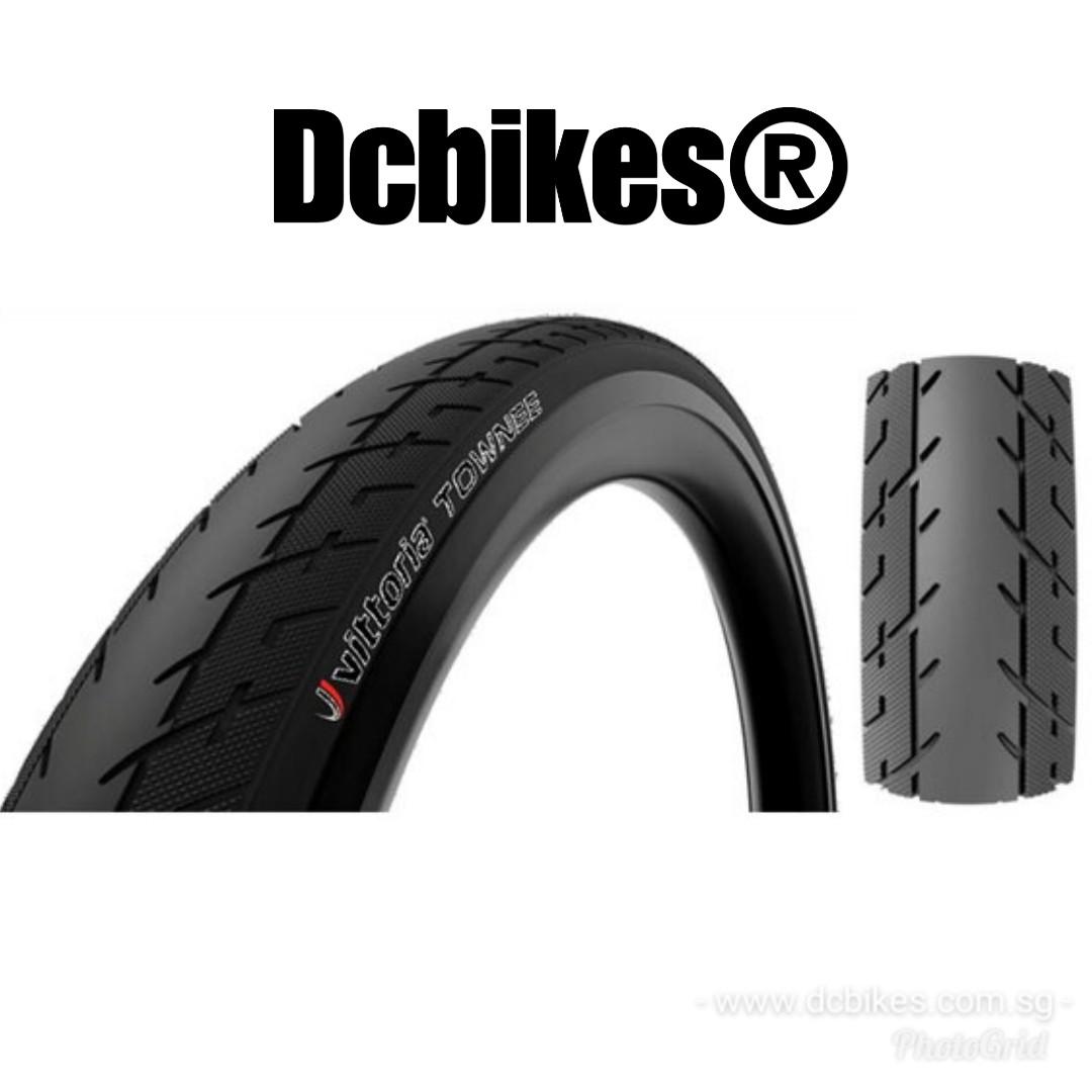 Vittoria 20 X 1.35 OR 20x 1.5 Townee Folding Bike Semi Slick City Foldable Tyres Dcbikes 20 Inch PRICE FOR 2 TIRES