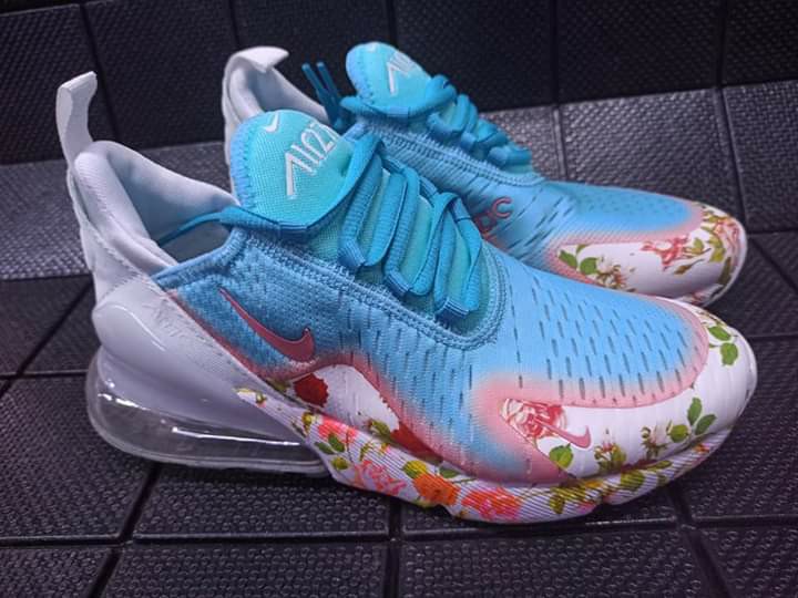 nike air max 270 floral blue