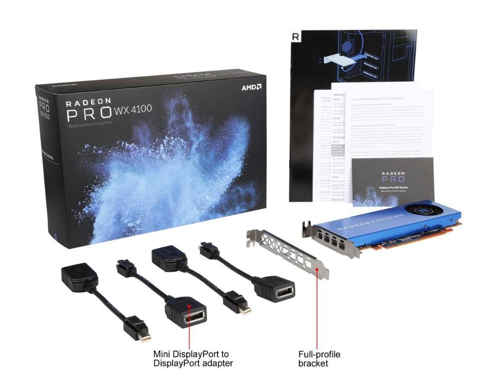 AMD Radeon Pro WX 4100 4GB 128 bit GDDR5 100 506008 Computers