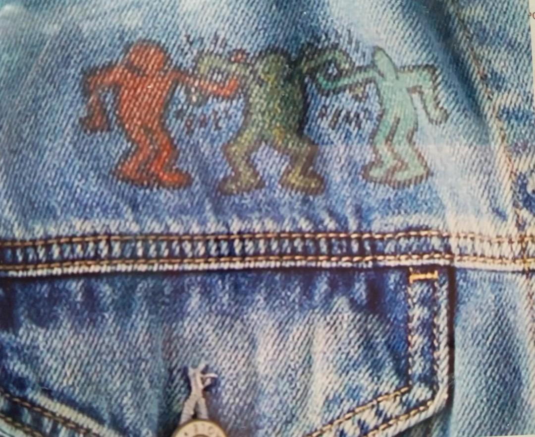 American eagle keith cheap haring jean jacket
