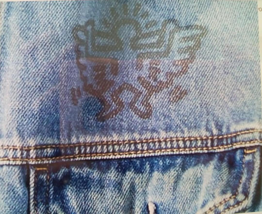 American eagle keith cheap haring jean jacket