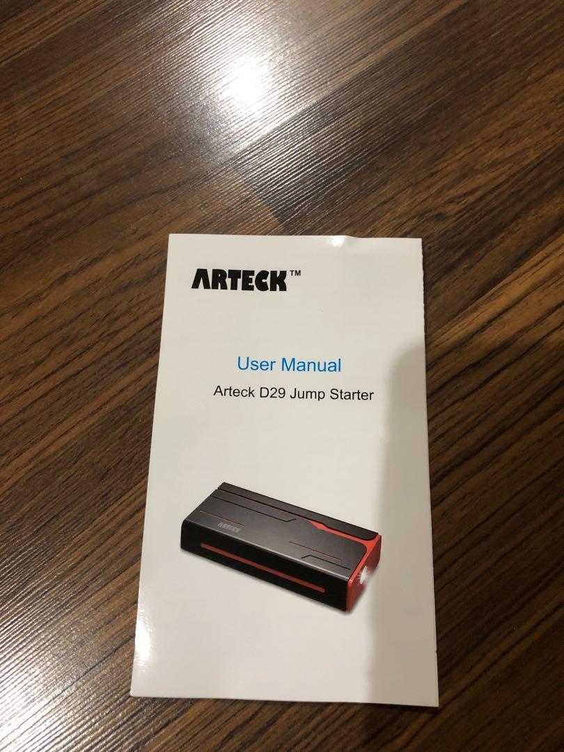 Arteck 900A Peak Car Jump Starter Up to 7.0L Gas or 6.5L Diesel Auto Battery Booster and 18000mAh Portable External Battery Charger for Automotive