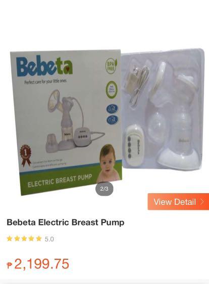 Bebeta Electric Breast Pump Babies Kids Nursing Feeding Breastfeeding Bottle Feeding on Carousell