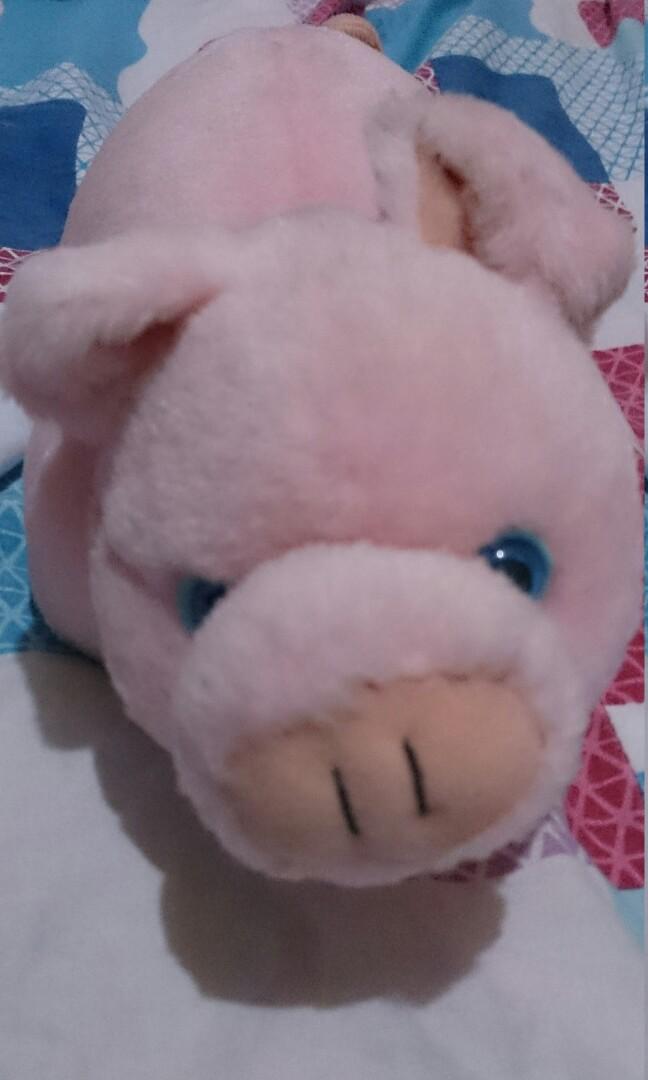 pig stuffed toy blue magic