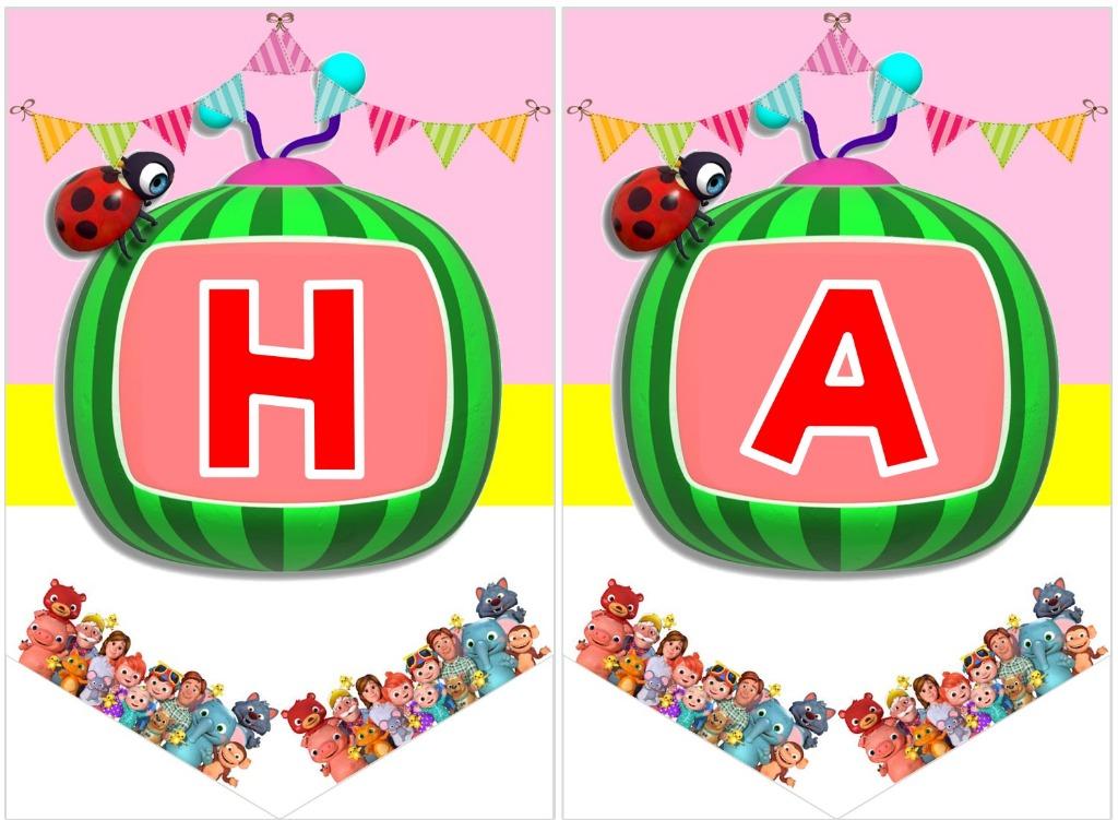 Bunting Banner - Cocomelon, Hobbies & Toys, Stationery & Craft
