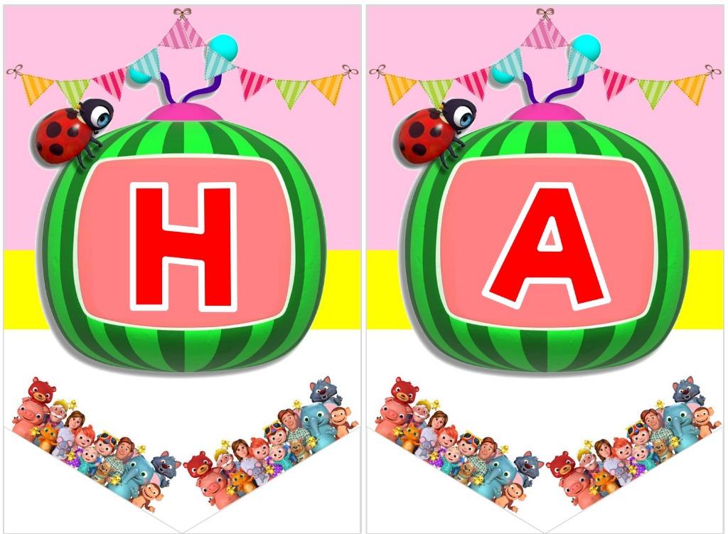 Bunting Banner - Cocomelon, Hobbies & Toys, Stationery & Craft