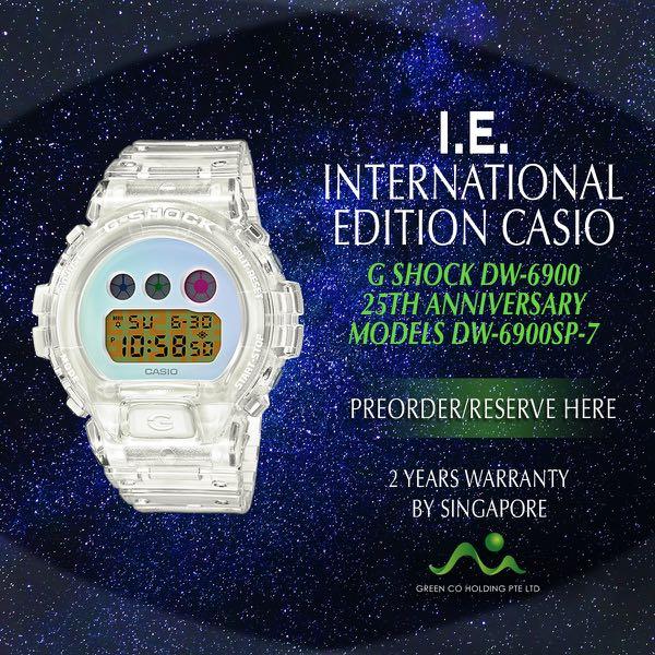 Casio International Edition G Shock Dw 6900 25th Anniversary Dw 6900sp 7 Limited Edition Men S Fashion Watches On Carousell